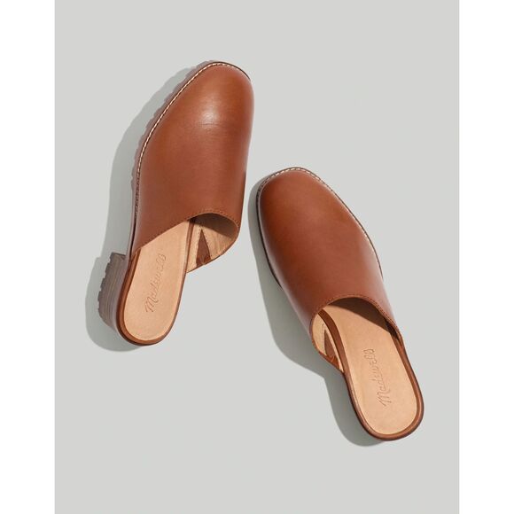 Madewell The Mindy Lugsole Leather Mule Women's 8.5 Color Dried Maple - Picture 3 of 12